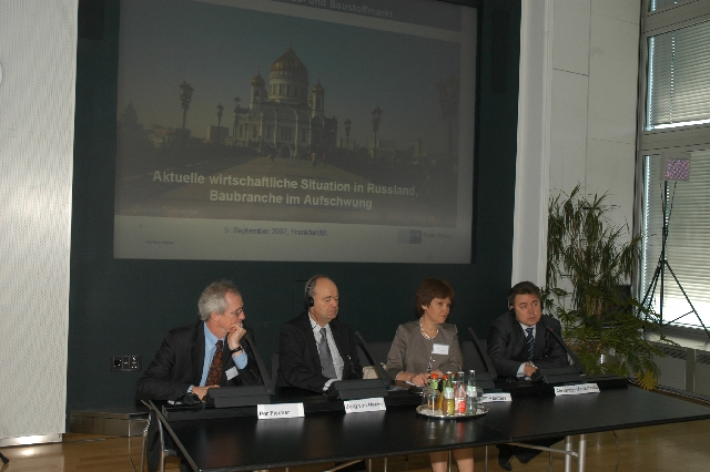 Wirtschaftstag des BVMW mit der Commerzbank Frankfurt am Main und dem Zentrum für Marketing des russischen Unternehmer – Verbandes RSPP, 05.09.2007 in Frankfurt/Main